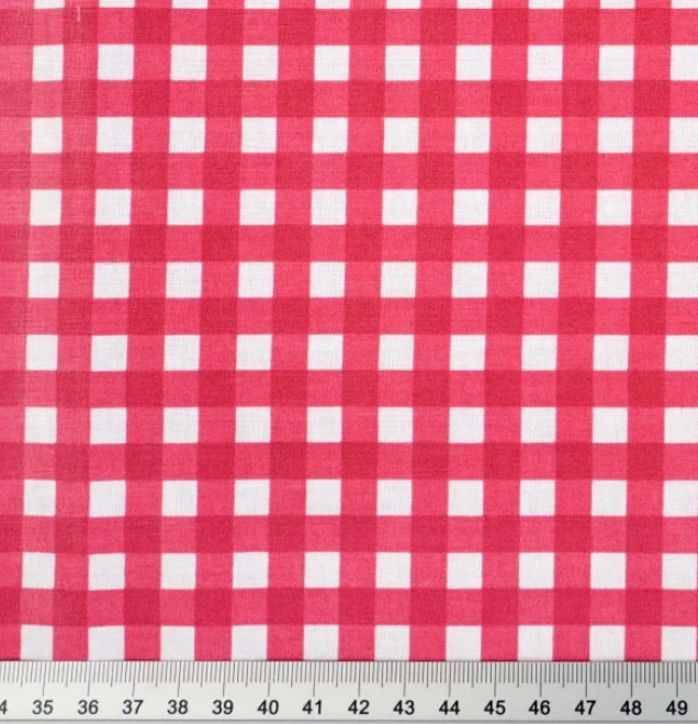 Tela vichy roja y blanca de 50x80 cm – photo 2